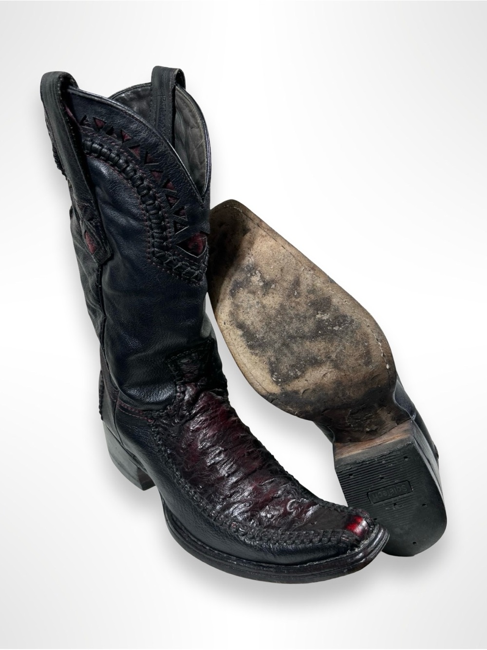 CUADRA Y2K ostrich skin western sleaze boots - Picture 5 of 8